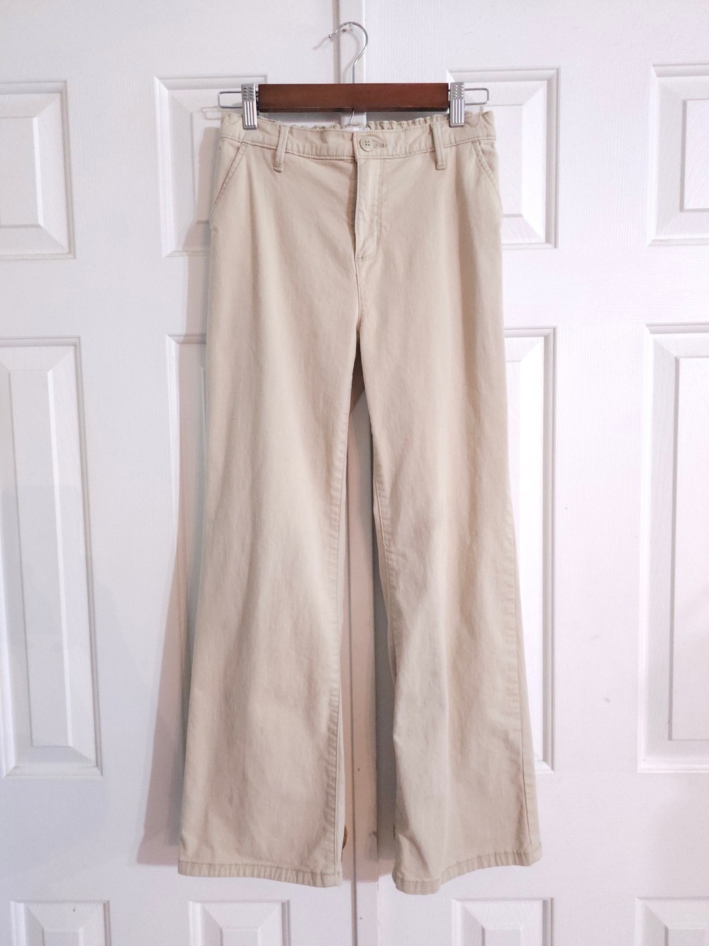 The Children's Place Khaki Wide-Leg Chino Pants Size 16